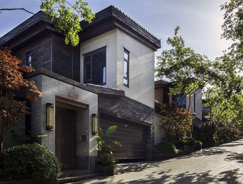 新中式风格别墅室外设计说明